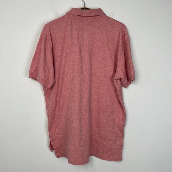 Polo Ralph Lauren Shirt Mens Medium Pink Classic Fit Golf Pony Logo Short Sleeve - Picture 3 of 6